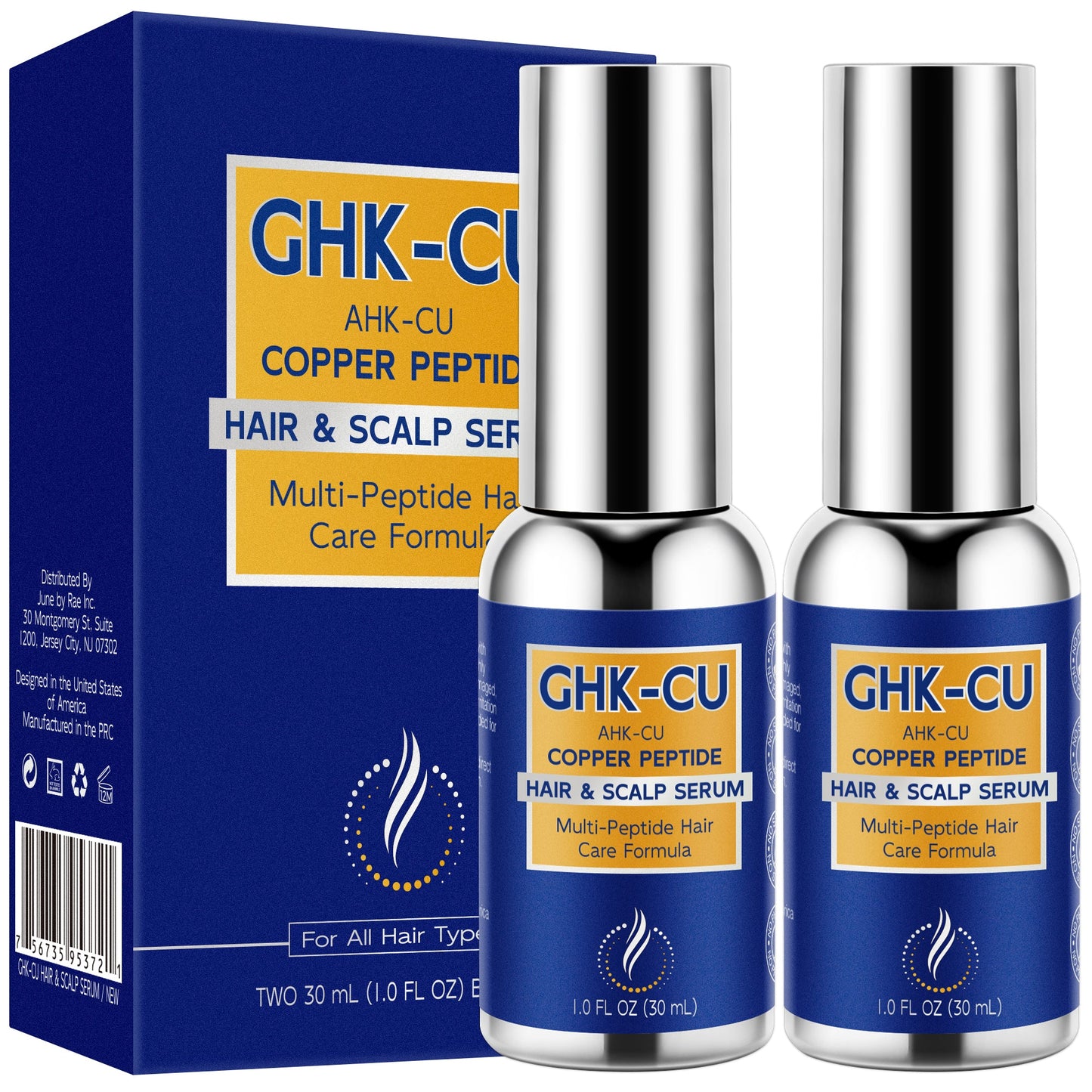 LANGCCI GHK-CU Peptide Hair Serum | Advanced 5-Peptiade Complex
