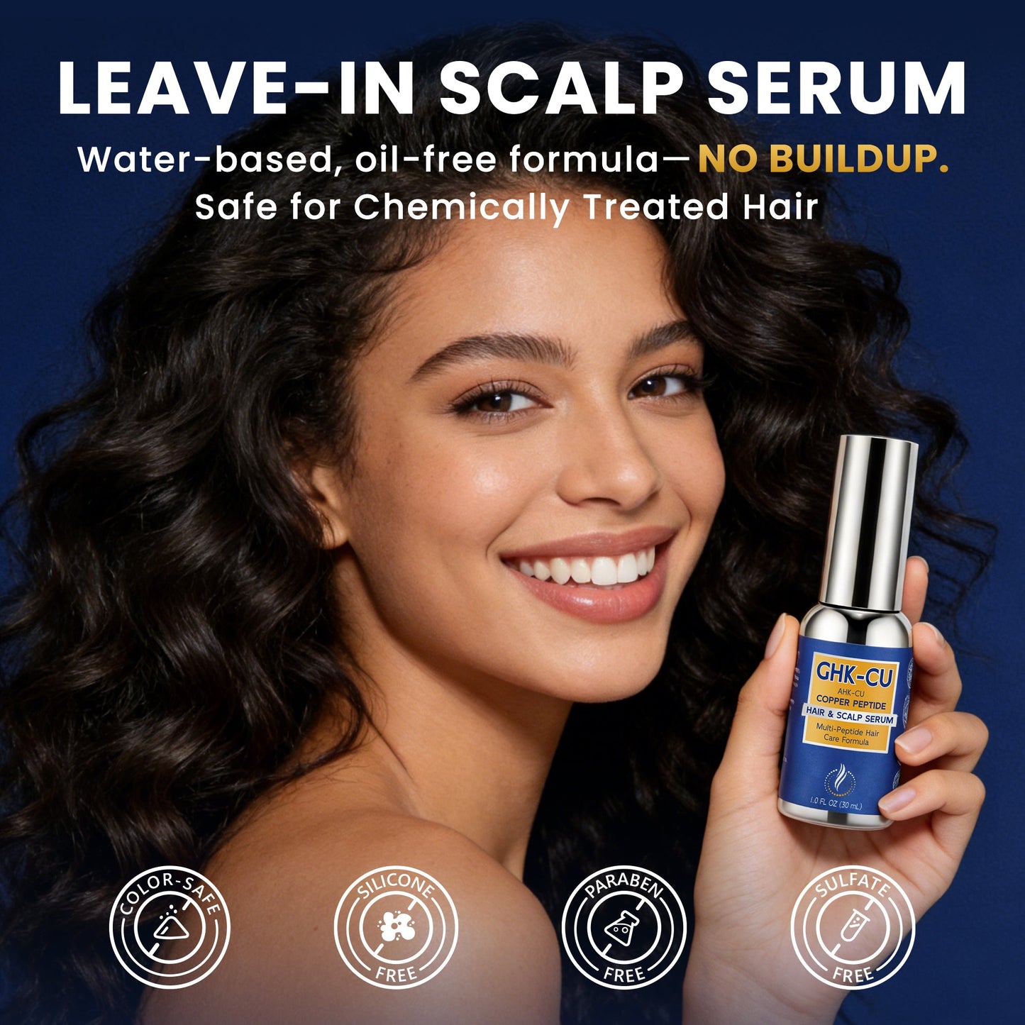 LANGCCI GHK-CU Peptide Hair Serum | Advanced 5-Peptiade Complex